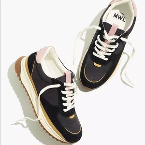 Madewell Size 7 1/2 sneakers in Nubuck, color Wisteria Dove Multi - BRAND NEW!